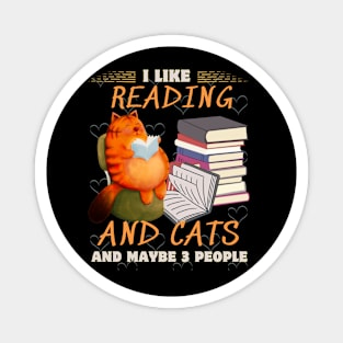 Reading cats Magnet